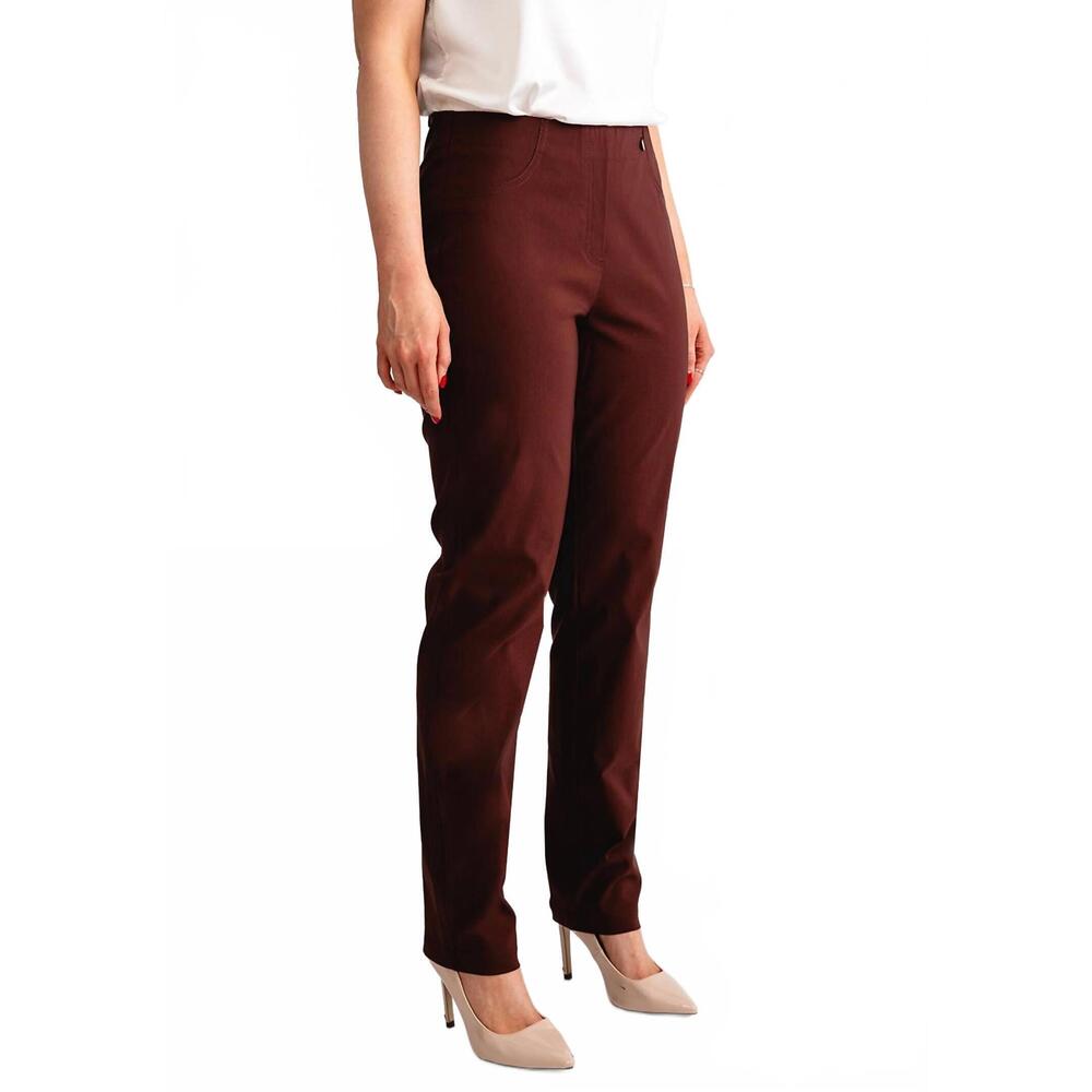 NEW ROBELL bella trouser pant in brown